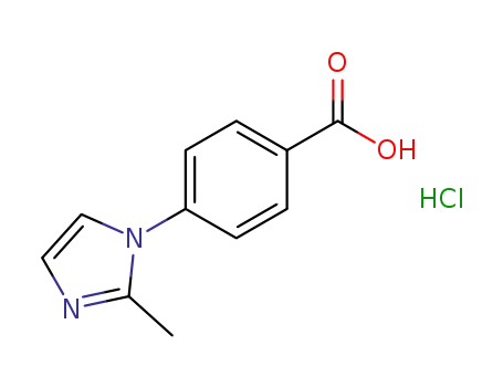 Molecular Structure of 921938-78-5 (4-(2-Methyl-1H-imidazol-1-yl)benzoic acid hydrochloride hydrate)