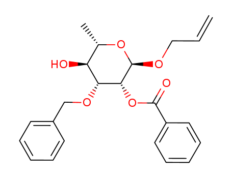 Allyl 2-o-benzoyl-3-o-benzyl-alpha-L-rhamnopyranoside