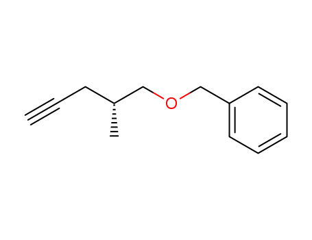 Molecular Structure of 101906-25-6 (Benzene, [[(2-methyl-4-pentynyl)oxy]methyl]-, (R)-)