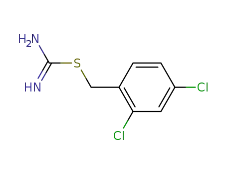 Molecular Structure of 131916-62-6 (Carbamimidothioic acid, (2,4-dichlorophenyl)methyl ester)