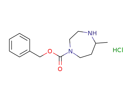 Molecular Structure of 1352834-53-7 ((rac)-benzyl 5-methyl-1,4-diazepane-1-carboxylate hydrochloride)