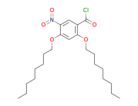 Molecular Structure of 271261-75-7 (2,4-dioctyloxy-5-nitrobenzoyl chloride)
