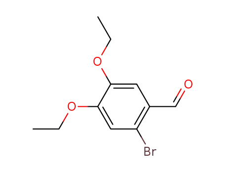 Molecular Structure of 91335-51-2 (2-BROMO-4,5-DIETHOXYBENZALDEHYDE)