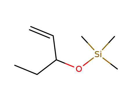 Molecular Structure of 18388-22-2 (trimethyl(pent-1-en-3-yloxy)silane)