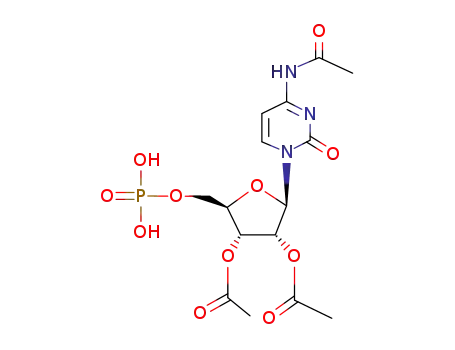 Molecular Structure of 47653-57-6 (5'-Cytidylic acid, N-acetyl-, 2',3'-diacetate)