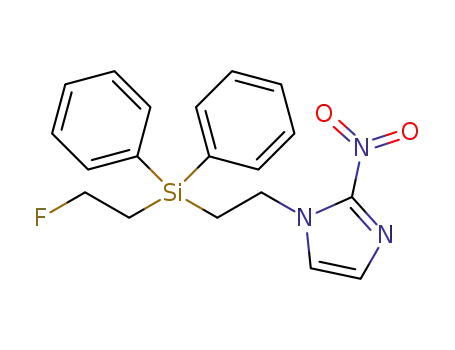 Molecular Structure of 1577213-49-0 (1-(2-((2-fluoroethyl)diphenylsilyl)ethyl)-2-nitro-1H-imidazole)
