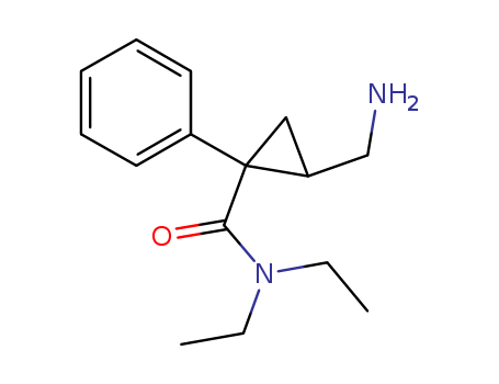 Cyclopropanecarboxamide,2-(aminomethyl)-N,N-diethyl-1-phenyl-, (1R,2S)-rel-(92623-85-3)