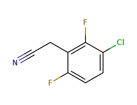 Molecular Structure of 261762-55-4 (3-CHLORO-2,6-DIFLUOROPHENYLACETONITRILE)