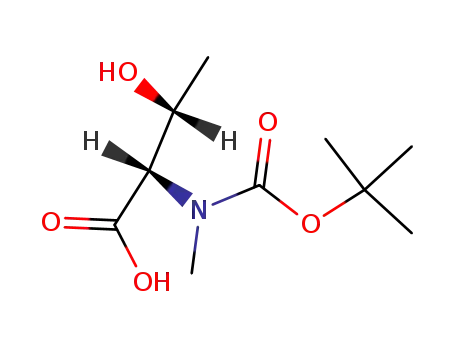 Molecular Structure of 101759-72-2 (BOC-N-ME-THR-OH)