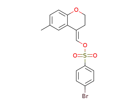 (E)-(6-methyl-2,3-dihydro-4H-chromen-4-ylidene)methyl 4-bromobenzenesulfonate