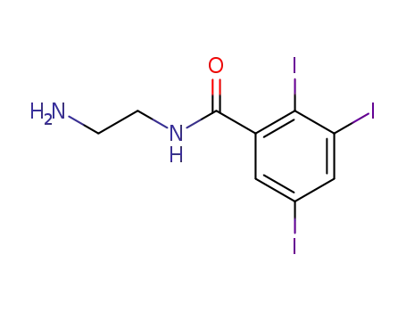 Molecular Structure of 819079-62-4 (Benzamide, N-(2-aminoethyl)-2,3,5-triiodo-)