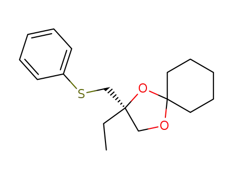 1,4-Dioxaspiro[4.5]decane, 2-ethyl-2-[(phenylthio)methyl]-, (R)-
