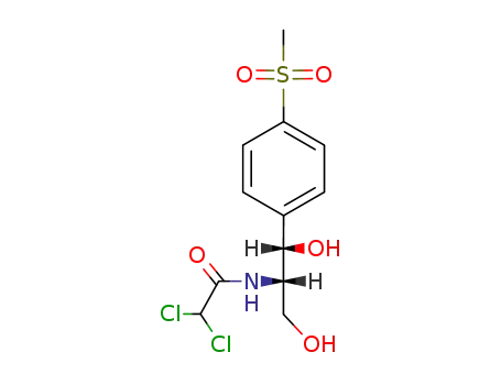 Molecular Structure of 19934-71-5 (Acetamide, 2,2-dichloro-N-(2-hydroxy-1-(hydroxymethyl)-2-(4-(methylsul fonyl)phenyl)ethyl)-, (S-(R*,R*))-)
