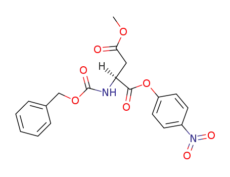 Molecular Structure of 3330-39-0 (N-(Benzyloxycarbonyl)-L-asparaginsaeure-α-(4-nitro-phenyl)-β-methylester)