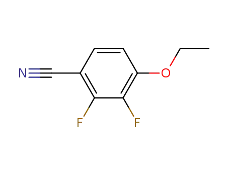Molecular Structure of 126162-96-7 (2,3-Difluoro-4-Cyanophenetole)