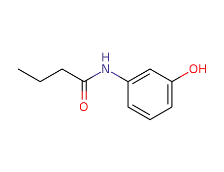 Molecular Structure of 21556-79-6 (N-(3-hydroxyphenyl)butanamide)