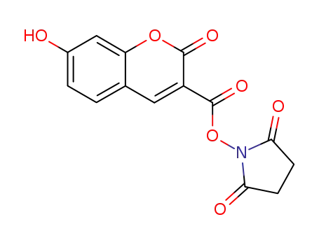 Molecular Structure of 134471-24-2 (7-HYDROXYCOUMARIN-3-CARBOXYLIC ACID N-SUCCINIMIDYL ESTER)