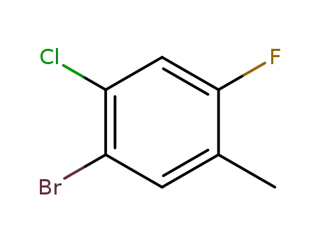 Molecular Structure of 201849-18-5 (5-BROMO-4-CHLORO-2-FLUOROTOLUENE)
