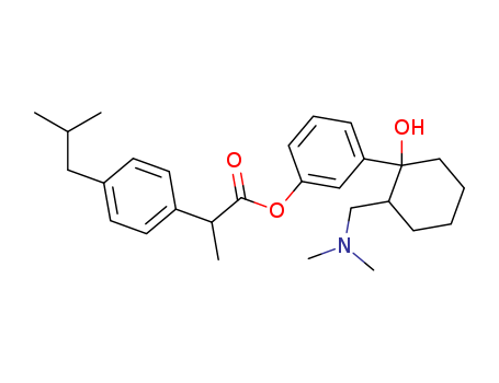 3-(2-dimethylaminomethyl-1-hydroxy-cyclohexyl)-phenyl 2-(4-isobutyl-phenyl)-propionate