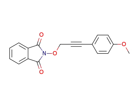 Molecular Structure of 149929-78-2 (N-(3-(4,-Methoxyphenyl)-2-propynyl)-oxyphthalimide)