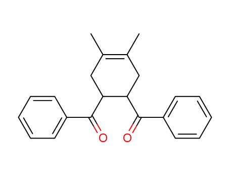 Molecular Structure of 6955-51-7 ((4,5-dimethylcyclohex-4-ene-1,2-diyl)bis(phenylmethanone))