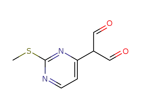 Molecular Structure of 77168-37-7 (2-(2-(methylthio)pyrimidin-4-yl)malonaldehyde)