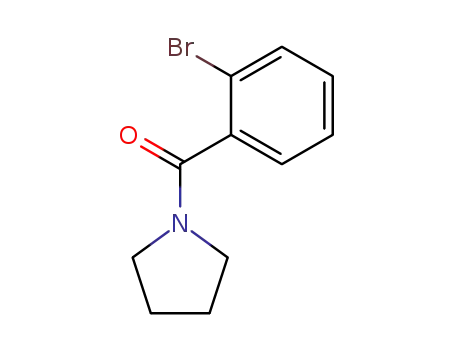 Molecular Structure of 124461-27-4 ((2-BROMOPHENYL)(PYRROLIDIN-1-YL)METHANONE)