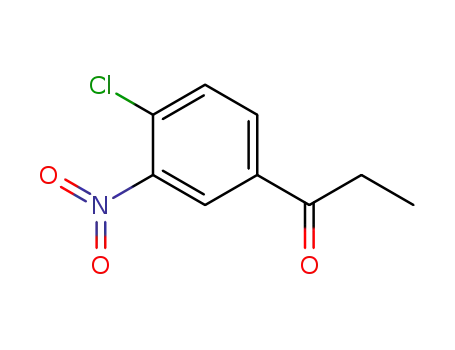 Molecular Structure of 80093-43-2 (1-(4-CHLORO-3-NITROPHENYL)PROPAN-1-ONE)