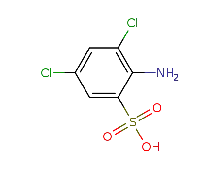 Molecular Structure of 6406-21-9 (2-Amino-3,5-dichlorobenzenesulfonic acid)