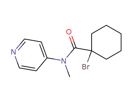 Cyclohexanecarboxamide, 1-bromo-N-methyl-N-4-pyridinyl-