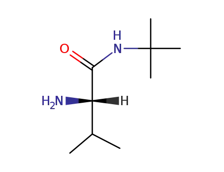 Molecular Structure of 69981-34-6 ((R)-2-amino-N-tert-butyl-3-methylbutanamide)