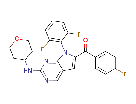 [7-(2,6-Difluorophenyl)-2-(tetrahydro-pyran-4-ylamino)-7H-pyrrolo[2,3-d]pyrimidin-6-yl]-(4-fluorophenyl)-methanone