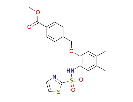 methyl 4-({4,5-dimethyl-2-[(1,3-thiazol-2-ylsulfonyl)amino]phenoxy}methyl)benzoate