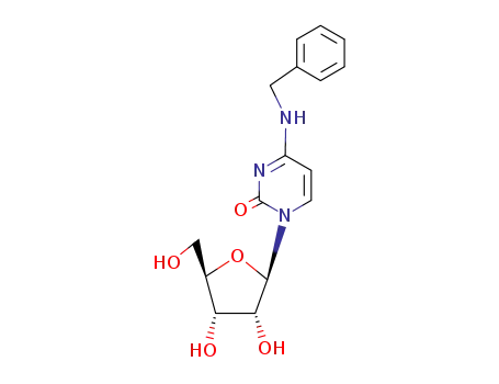 Molecular Structure of 58343-13-8 (Cytidine, N-(phenylmethyl)-)