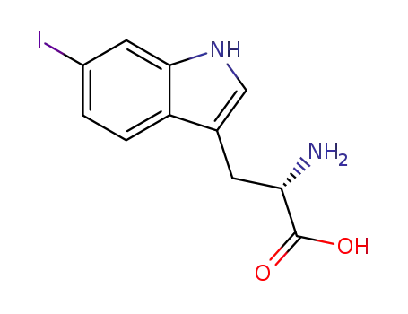 Molecular Structure of 439113-23-2 (L-Tryptophan, 6-iodo-)