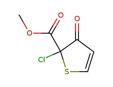 2-Thiophenecarboxylic acid, 2-chloro-2,3-dihydro-3-oxo-, methyl ester