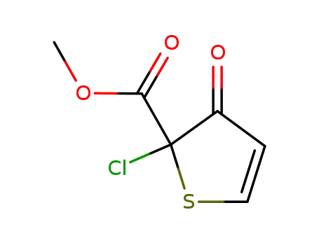Molecular Structure of 95201-94-8 (2-Thiophenecarboxylic acid, 2-chloro-2,3-dihydro-3-oxo-, methyl ester)