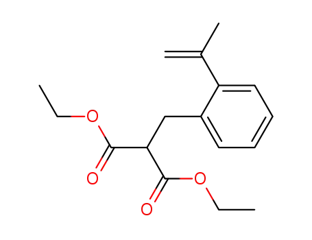 Propanedioic acid, [[2-(1-methylethenyl)phenyl]methyl]-, diethyl ester