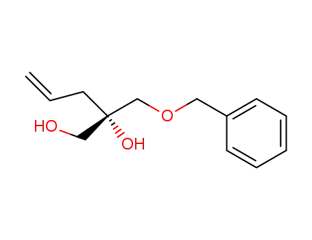 Molecular Structure of 120633-60-5 (4-Pentene-1,2-diol, 2-[(phenylmethoxy)methyl]-, (2S)-)
