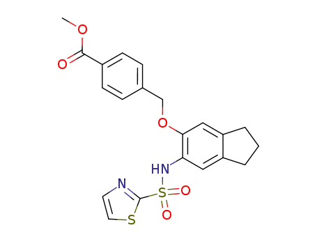 methyl 4-[({6-[(1,3-thiazol-2-ylsulfonyl)amino]-2,3-dihydro-1H-inden-5-yl}oxy)methyl]benzoate