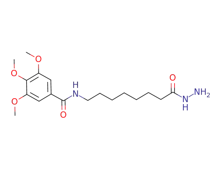 Molecular Structure of 918494-58-3 (Octanoic acid, 8-[(3,4,5-trimethoxybenzoyl)amino]-, hydrazide)