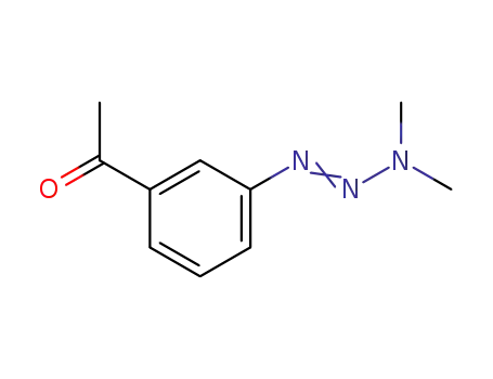 Molecular Structure of 52416-17-8 (1-{3-[(1E)-3,3-dimethyltriaz-1-en-1-yl]phenyl}ethanone)