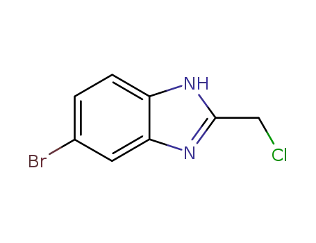 Molecular Structure of 1740-88-1 (5-bromo-2-(chloromethyl)-1H-benzo[d]imidazole)