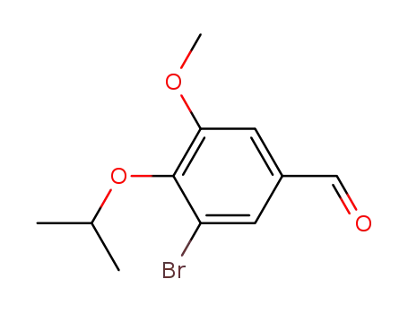 Molecular Structure of 400070-31-7 (3-BROMO-4-ISOPROPOXY-5-METHOXYBENZALDEHYDE)