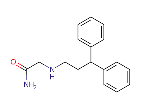 Molecular Structure of 76991-05-4 (2-[(3,3-DIPHENYLPROPYL)AMINO]ACETAMIDE HYDROCHLORIDE)