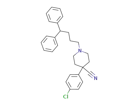 4-(4-chloro-phenyl)-1-(4,4-diphenyl-butyl)-piperidine-4-carbonitrile