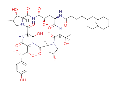 Molecular Structure of 108351-20-8 (Mulundocandin)