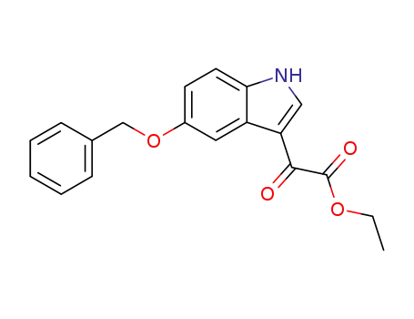 Molecular Structure of 75238-44-7 (5-BENZYLOXYINDOLE-3-GLYOXYLIC ACID ETHYL ESTER)