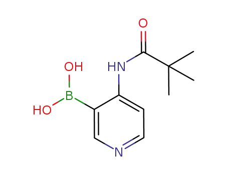 Molecular Structure of 955123-29-2 (4-Pivalamidopyridine-3-boronic acid)