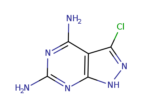 1H-Pyrazolo[3,4-d]pyrimidine-4,6-diamine,3-chloro-